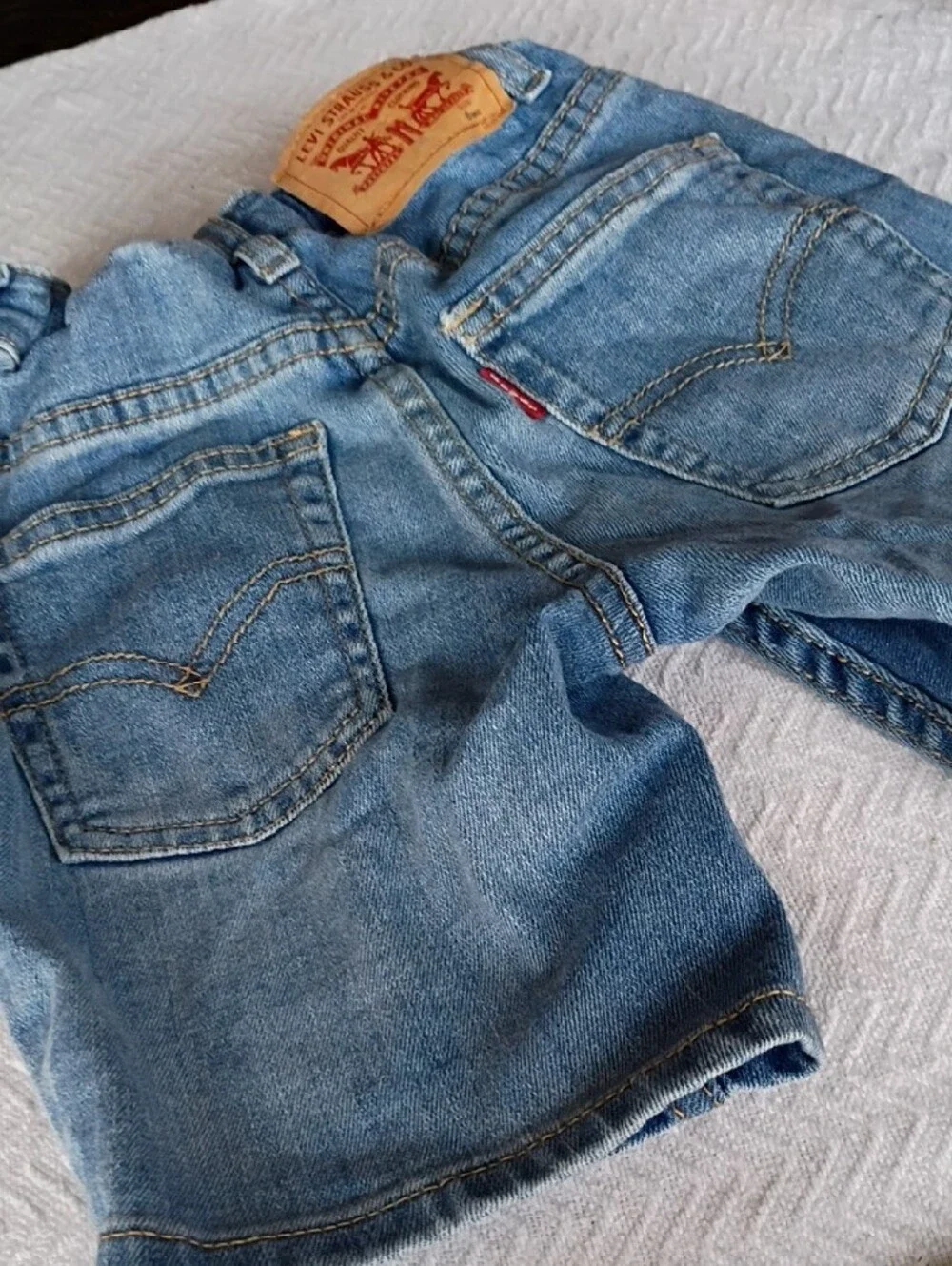 Levi's Light Blue Denim Kids Shorts